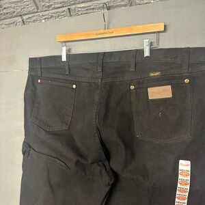 Wrangler Cowboy Cut Original Fit Jeans Mens 46x30 Black Denim 13MWZBK New